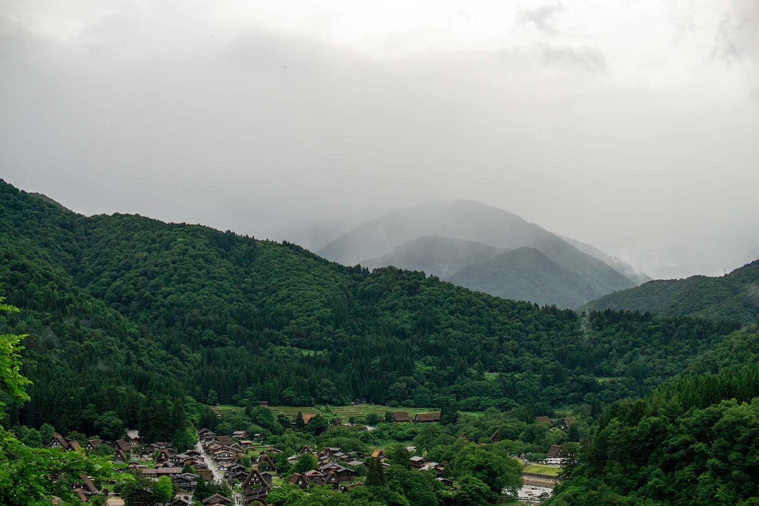 A village in the mountains